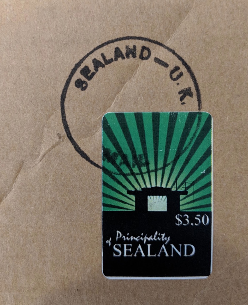 sealand stamp,small
